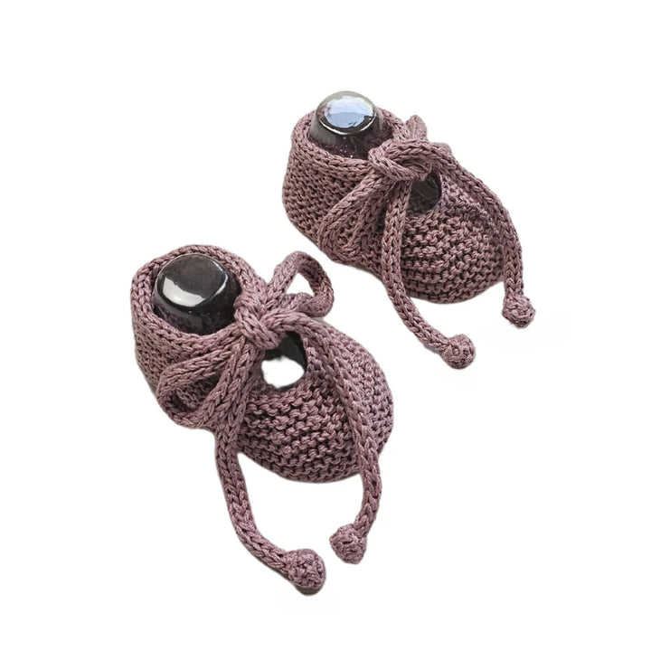 Luka Pima Cotton Booties in Orchid