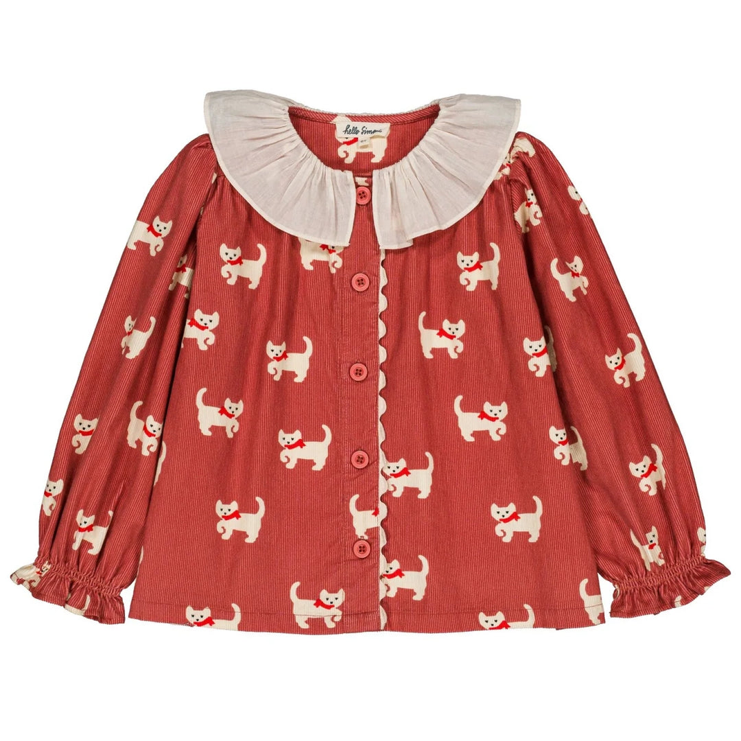 Myrtille Top in Kitty Rose