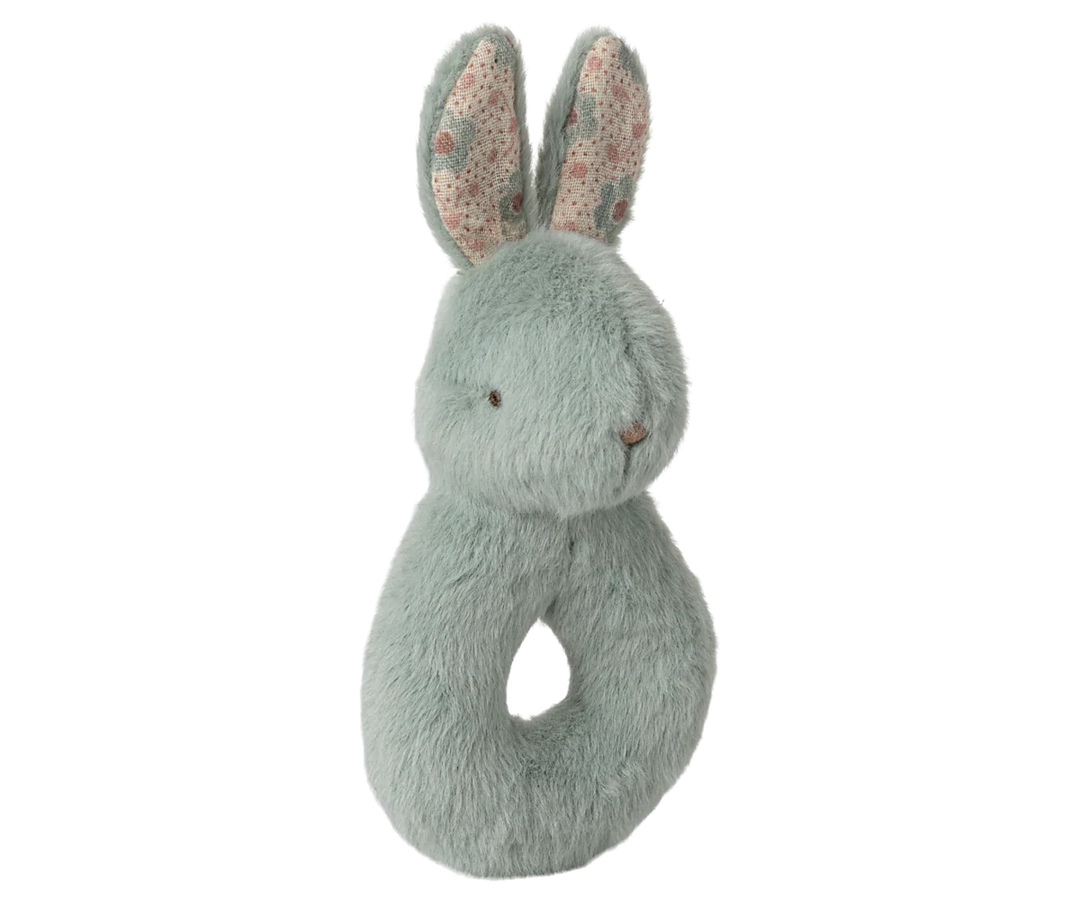 Rabbit Rattle Set in Mint