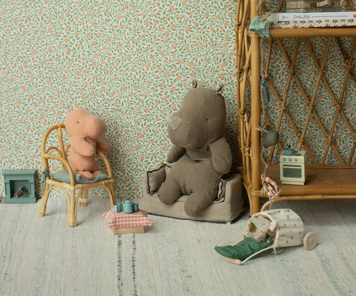 Safari Friends Medium Rhino in Light Brown