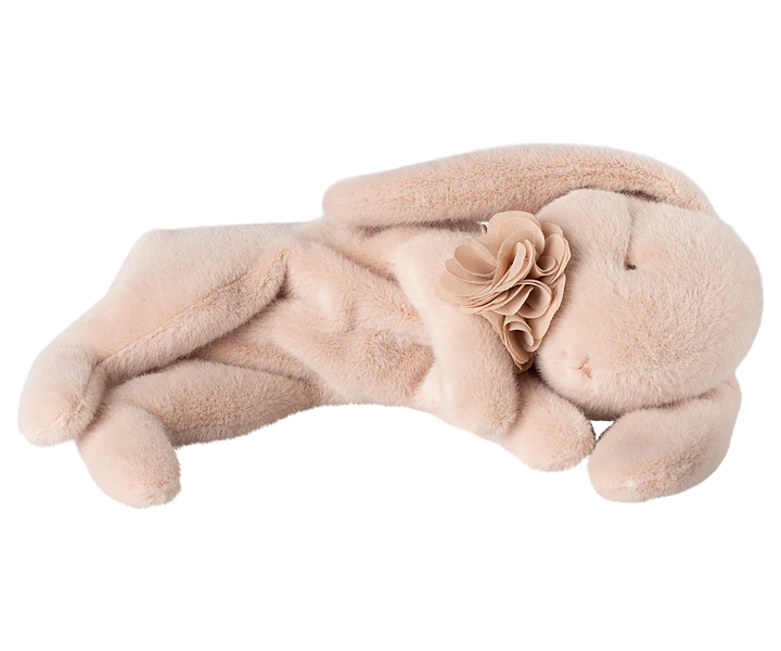 Small Sleeping Bunny Plush in Powder