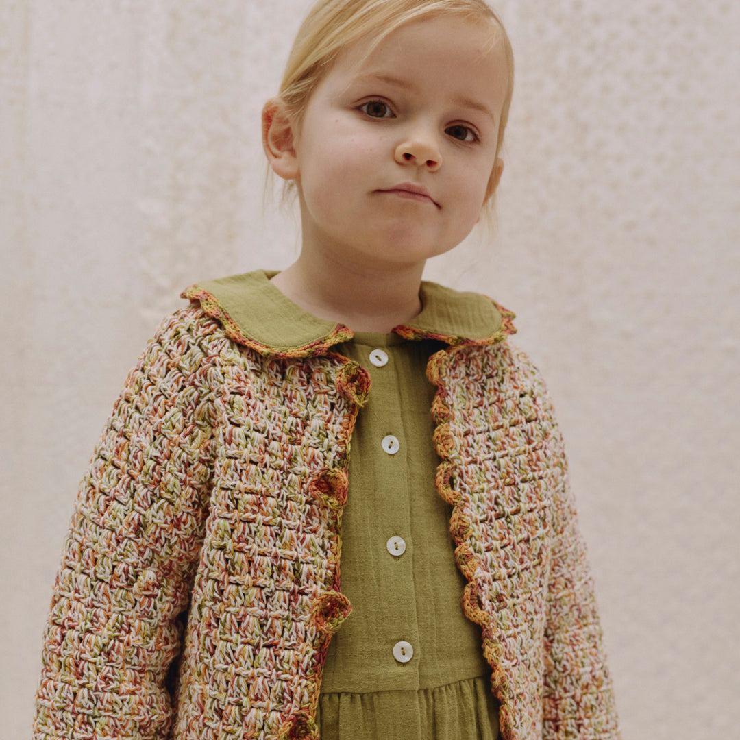 Harlow Cardigan in Double Cotton Harvest