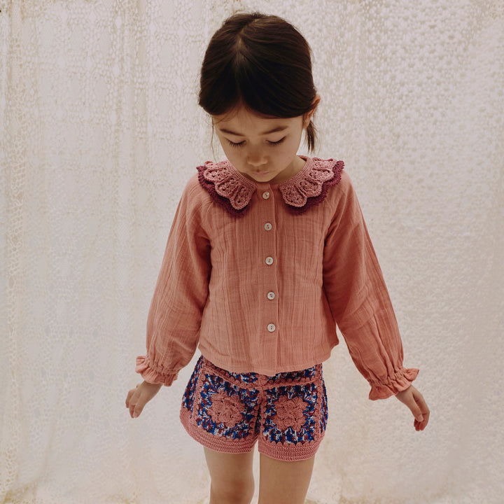 Leila Blouse in Antique Rose
