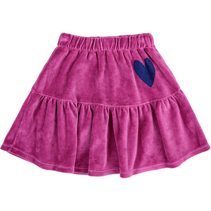 BOBO CHOSES Heart velvet skirt