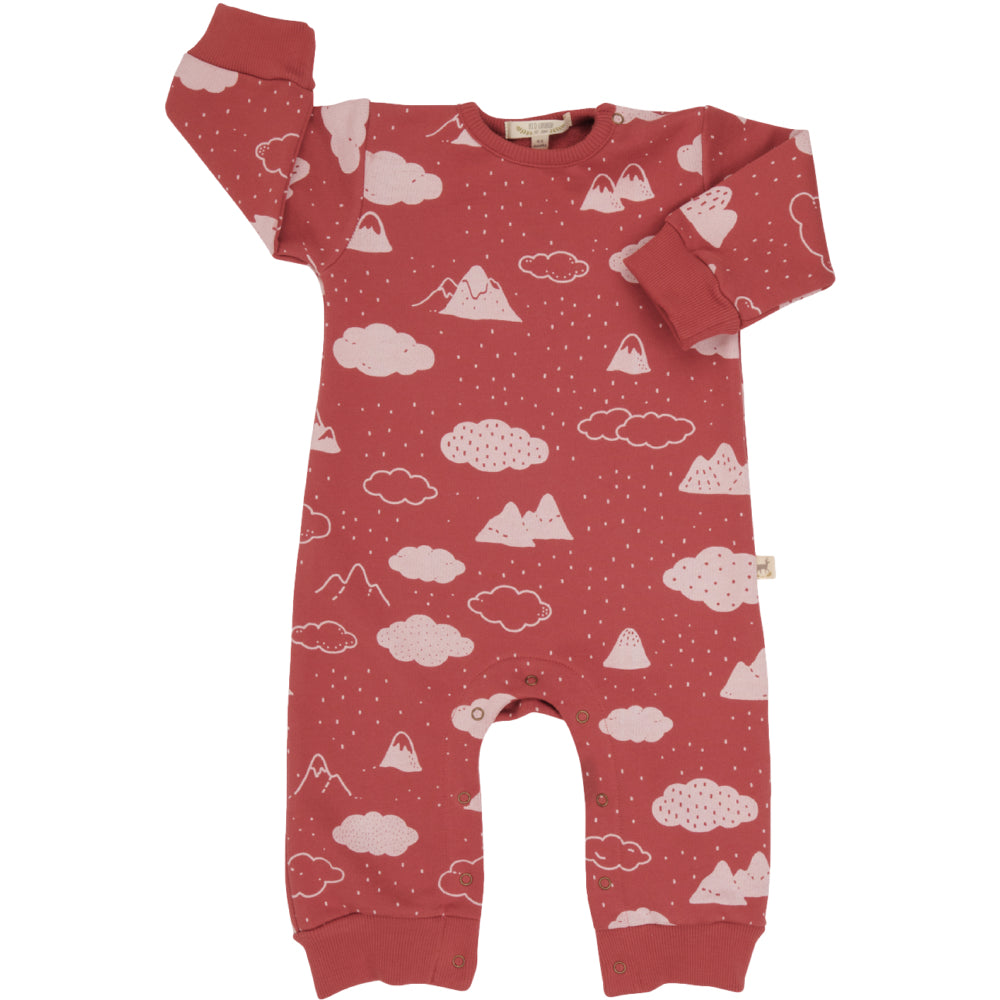 Red Caribou Amongst the Clouds Terry Romper