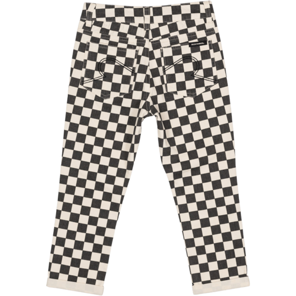 Rock Your Baby Starter Charcoal Check Pants