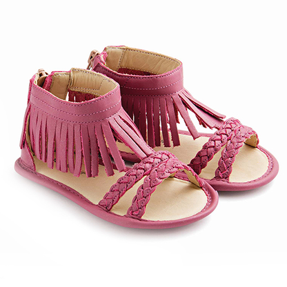 tip toey joey swoopy fringe sandals