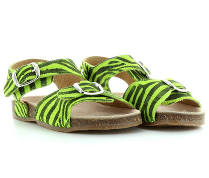 pepe animal print buckle sandals